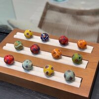 Kính Chuồn Mắt Rời Hạt Khoảng 14mm DIY Wenwan Phật Giáo Hạt Vòng Tay Vòng Cổ Dây Bện DM626
