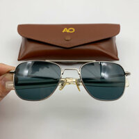 Kính Cơn AO Pilot Mạ Vàng Trắng Chữ Nhỏ Thời Trang Cao Cấp – Màu Đen