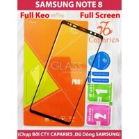 Kính Cường Lực 21D SAMSUNG NOTE 8 Full Keo Màn Hình CHÍNH HÃNG CAPARIES SIÊU BỀN, SIÊU CỨNG