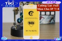 Kính Cường Lực 9D Cho iPhone 7  7S  8  8S - Trắng - Hàng Chính Hãng