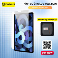 Kính Cường Lực Baseus 0.4mm Corning HD ( Kèm khung dán) cho iPad