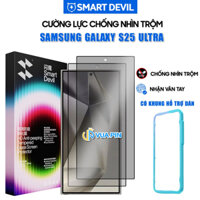 Kính cường lực chống nhìn trộm Samsung Galaxy S25 Ultra chính hãng SmartDevil full màn hình