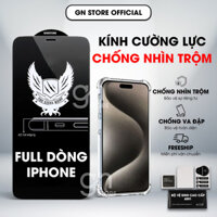 Kính cường lực chống nhìn trộm iPhone 16 Promax 15/14/13/12/11 Pro/Plus/Promax/X/Xs/Xr/6s/7s/8s Plus - GN STORE [CNT]