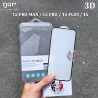 Kính cường lực full màn hình Gor 3D IP 15 Pro Max / 15 Pro / 15 Plus / 15