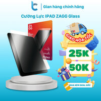 Kính Cường Lực IPAD ZAGG Glass Chống Trầy Xước, Va Đập Cho IPAD Air/ Pro 10.9/11/12.9/13 inch - Hàng Chính Hãng