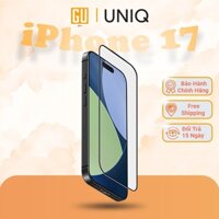 Kính Cường Lực iPhone 17/ 17 Air/ 17 Pro/ 17 Pro Max UNIQ OPTIX COVEX VIVID Clear Trong Suốt Viền Đen Độ Dày 0.33mm