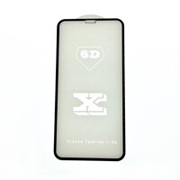 Kính cường lực iPhone X  X 6D Full Cover - Đen