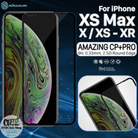 KÍNH CƯỜNG LỰC iPhone XS Max - XS - X - XR NILLKIN CP+PRO 2.5D chính hãng