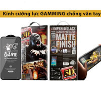 Kính Cường lực KingKong Nhám AG Chống vân tay mồ hôi chơi Game WEKOME 030 HÀNG NHẬP KHẨU - Chống bám vân gaming - XXS 11Pro