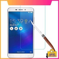 Kính Cường Lực, Kính Cường Lực Asus Zenfone 3Max kính trong suốt mài cạnh tặng kèm khăn lau.