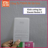 Kính cường lực Redmi 5 loại 5D full màn hình Trắng