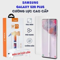 Kính cường lực Samsung Galaxy S20 Plus full màn đèn UV cỡ lớn chính hãng T-Max - Dán màn hình Samsung 20 Plus