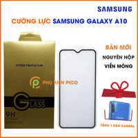 Kính cường lực Samsung Galaxy A10 bản mới viền mỏng nguyên hộp