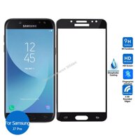 Kính cường lực Samsung J7 Pro Đen (Full Màn Full Keo)