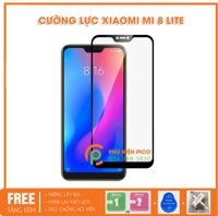 Kính cường lực Xiaomi Mi 8 Lite 2018 full viền đen độ cứng 9H
