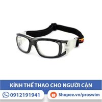 Kính Đá Bóng Chịu Lực Gọng Dẻo Panlees JH823 Đen