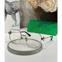 Kính dáng vuông lục giác gọng kim loại sang trọng _ Hàng đẹp _ Tròng kính chống tia uv