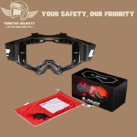 Kính dây Dual Sport LS2 Aura Goggles phụ kiện thêm cho mũ bảo hiểm cào cào (Không bao gồm len màu)