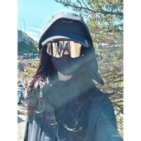 Kính đi xe đạp Kính râm Nam gọng lớn Kính chống gió đi bộ đường dài Kính râm chống tia cực tím cho nữ mặt nhỏ