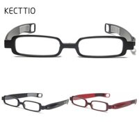 Kính đọc sách KECTTIO + 1.0 ~ + 4.0 Đầu đọc kẹp bút bỏ túi Mini có da Kính mắt lão thị di động