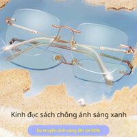 Kính đọc sách không khung kim cương có bảo vệ bức xạ
