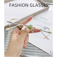 Kính Đọc Sách Kính Không Khung New Cut-edge Starlight Fine Flash Anti-Blue Phong Cách Phụ Nữ