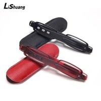 Kính đọc sách LISHUANG + 1.0 ~ + 4.0 Đầu đọc kẹp bút bỏ túi Mini có da 360°Xoắn gấp