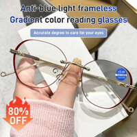 Kính đọc sách màu gradient không khung ánh sáng xanh ETERLENS