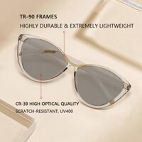 Kính đọc sách Photochromic Mắt mèo Kính lúp siêu nhẹ Kính lúp nữ Kính mắt lão thị phóng đại