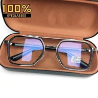 Kính đọc sách thời trang dành cho nam Chống ánh sáng xanh Chống bức xạ Siêu nhẹ Kính mắt phi công Di động phong cách Hàn Quốc Kính mắt đọc sách cổ điển có ống kính phân loại XG106