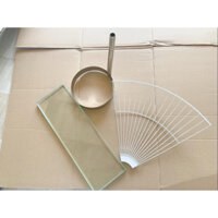 kính ép chuối siêu dầy+ lồng quạt chiên chuối