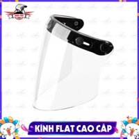 Kính Flat cho mũ bảo hiểm 3/4 - 1/2 - Cao cấp bao đập