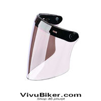 Kính Flat khói fullface cho nón 3/4 cao cấp