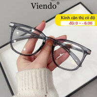 Kính Giả Cận Nam Nữ VIENDO Kính Nhựa Vuông Gọng Đổi Màu Khi Ra Nắng Chống Ánh Sáng Xanh Tia UV -1.0/-2.0/-3.0/-4.0/-5.0/-6.0