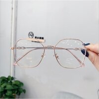 Kính gọng cận nam nữ phong cách Hàn Quốc mắt kính không độ chống ánh sáng xanh đẹp MINASO 023