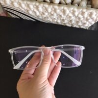 Kính gọng dẻo Trong Suốt - mắt vuông bé- mới cực HOT