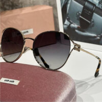 Kính gọng kim loại mảnh logo độc đáo - hàng đẹp - tròng chống tia UV