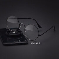 Kính gọng Mắt Tròn Kim loại Ulzzang