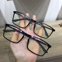 Kính gọng Mắt vuông to siêu dẻo, nhẹ, bền Nhiều màu - ĐEN BÓNG