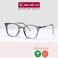 Kính gọng vuông nam nữ LILYEYEWEAR chất liệu kim loại không gỉ thanh mảnh màu sắc thời trang 21027