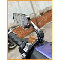 Kính H2C, Gương H2C chân ngắn Xiken sáng bóng cực nét kính H2C chân ngắn gương chiếu hậu xe máy Vision SH Exciter Winner
