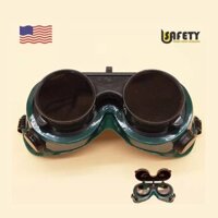 Kính hàn 2 lớp Usafety US-WG-R001- 2 trồng kính trắng đen