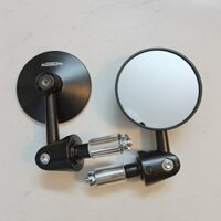 kinh hau xe may Bộ 2 Gương gù xe máy gắn ghidong  HV3 kính bằng ( giá 1 cặp đen )