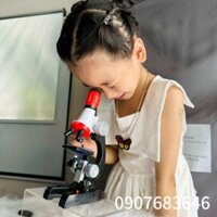 Kính Hiển Vi 1200X Dùng Cho Học Sinh Nghiên Cứu Khoa Học, Kính Hiển Vi Cho Bé (Mã HV-01)