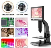 Kính hiển vi điện tử có màn hình 7inch phóng đại 2000X siêu nét USA
