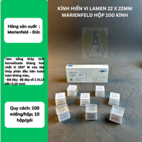 kính hiển vi Lamen 22 x 22mm Marienfeld hộp 100 kính - LABHN