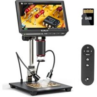 Kính hiển vi tiền xu Elikliv EM4K 8 "4k 2000x, Kính hiển vi HDMI 52MP, Kính hiển vi hàn 3840P UHD Video Microsopec