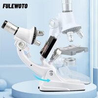 Kính hiển vi trẻ em FILEWOTO, Kính hiển vi khoa học chiếu sáng HD phóng đại, Bộ thí nghiệm Kính hiển vi bỏ túi 1200X Thí nghiệm khoa học cho trẻ em