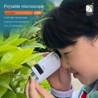 Kính hiển vi trẻ em GOOTARDES Mini Di động Khoa học trẻ em Công cụ quan sát ngoài trời Thí nghiệm kính lúp 60-120x