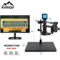 Kính hiển vi YIZHAN Kim loại Bàn làm việc lớn Giá đỡ đa năng Video kỹ thuật số Kính hiển vi điện tử Bộ đầy đủ 4K 48MP / 13MP USB HDMI VGA Camera Ống kính 180X